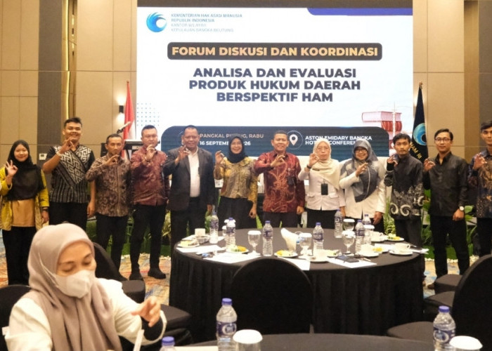 Dorong Produk Hukum Berkualitas, Kanwil Kemenkum Babel Bahas Regulasi Berperspektif HAM