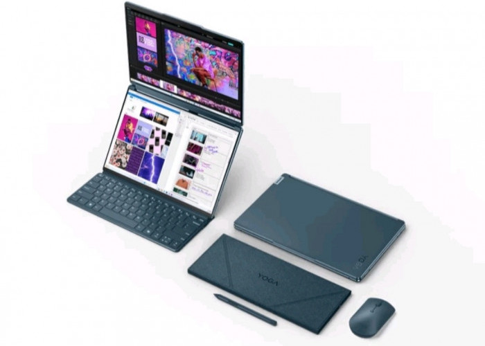 Lenovo YOGA Book 9i 2024, Laptop Dua Layar dengan Prosesor Ngebut 