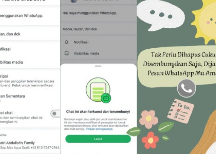 Tak Perlu Dihapus Cukup Sembunyikan Saja, Dijamin Pesan Whatsapp Mu Aman