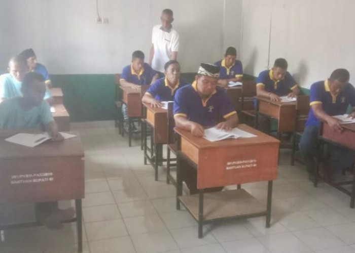 Wujudkan Hak Pendidikan, 10 Warga Binaan Lapas Tanjung Raja Ogan Ilir Ikuti Program Pembelajaran Kesetaraan