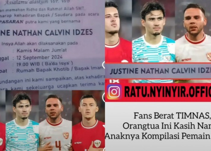 Suporter Timnas Indonesia Bikin Heboh, Buat Nama Anak Serupa dengan 4 Pemain Naturalisasi, Waduh!