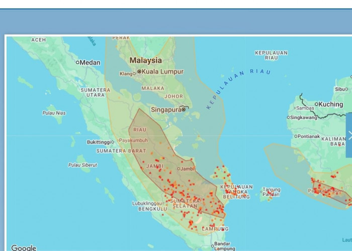 Palembang Kian Pengap, Dampak Asap Karhutla Kiriman OKI, OI, Banyuasin, PALI, dan Muara Enim
