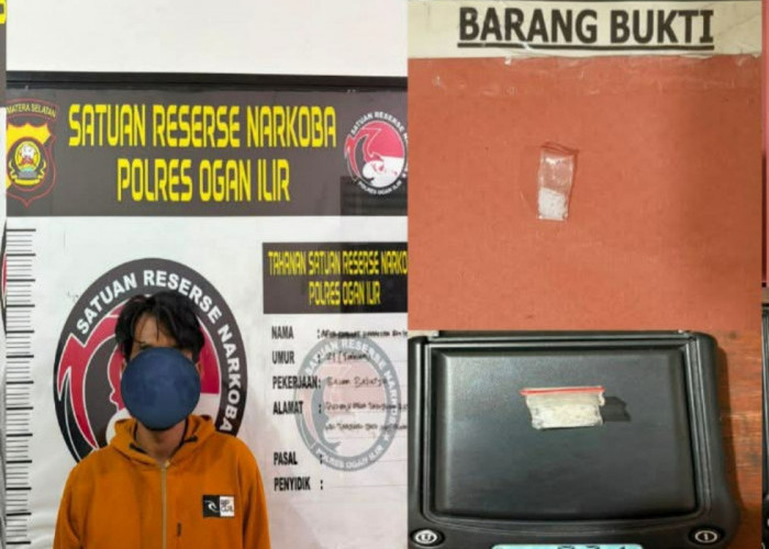 Kurir Sabu di Indralaya Utara, Pasrah Saat Diamankan Satres Narkoba Polres Ogan Ilir