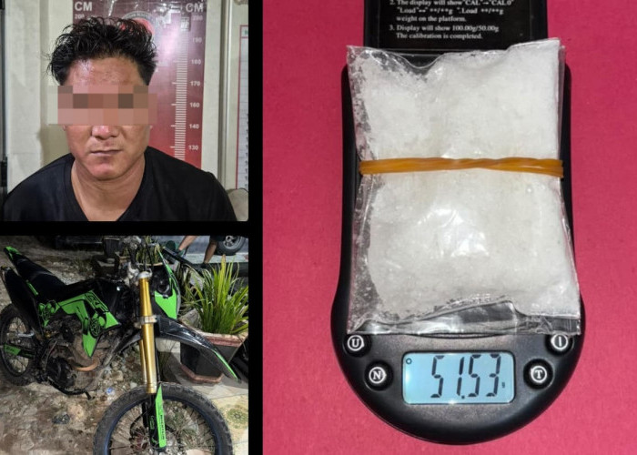 HEBOH, Bawa Shabu 51 Gram Lebih, Pria 31 Tahun Disergap Polisi di Jalan Poros Muratara