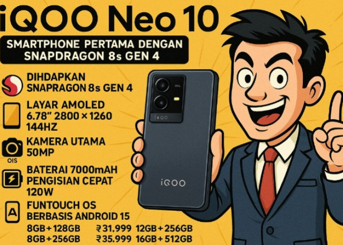 iQOO Neo 10 Disematkan Snapdragon 8s Gen 4, Siap Bersaing di Segmen Ponsel Mid-Range Premium