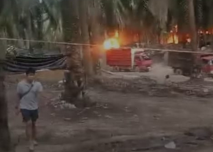 Lagi, Sumur Minyak Ilegal di Keluang Muba Terbakar, Pelaku Ditangkap, Ada Korban?