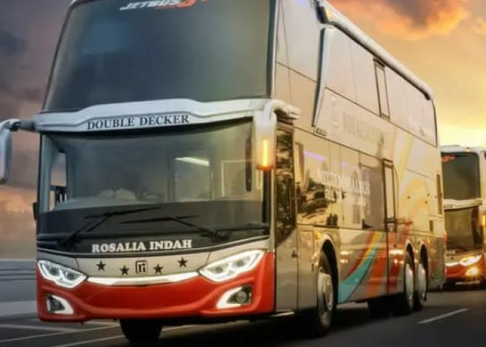 Super Mewah! PO Rosalia Indah Luncurkan Bus Double Decker Bodi terbaru, Bikin Lawan Makin Jauh Tertinggal