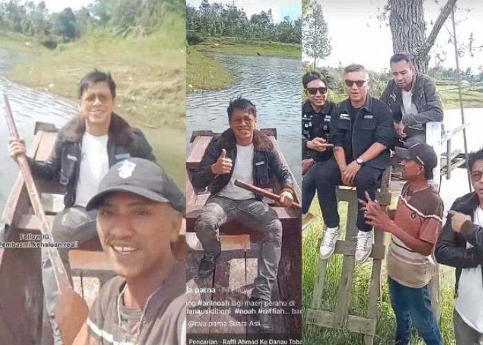 VIRAL! Warga Merekam Ariel Noah Naik Perahu Tuai Komentar Kocak Netizen: Pake Android Mirip Parto