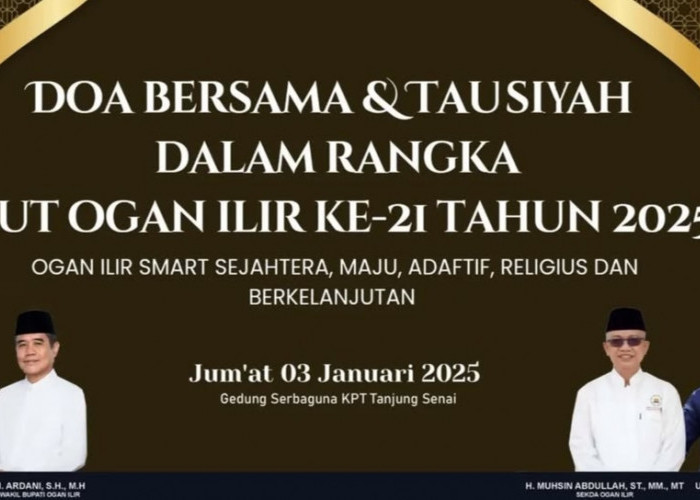 Lokasi Doa Bersama HUT ke-21 Ogan Ilir, Dipindahkan ke Gedung Serbaguna Tanjung Senai, Ini Dia Sebabnya! 