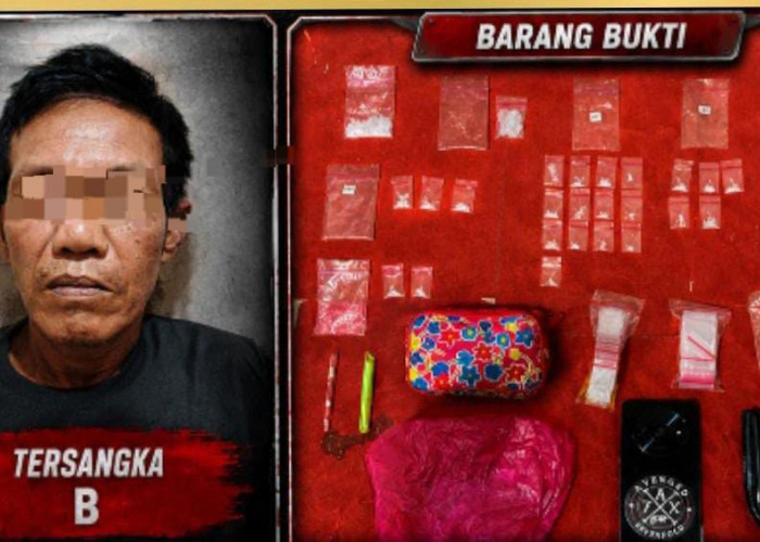 Tindak Lanjut Laporan Warga, Polres Ogan Ilir Tangkap Pengedar Sabu di Desa Talang Tengah Laut