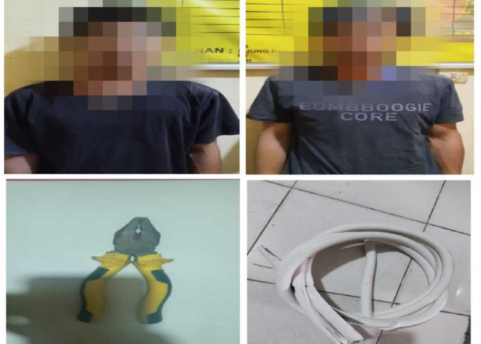 Tim Panther Polsek Pemulutan Berhasil Ungkap Kasus Pencurian Kabel dan Pipa Tembaga AC Milik Sekolah