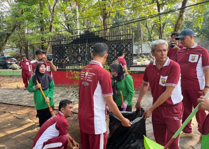World Clean Up Day 2026: Polres Muara Enim Ajak Lintas Sektor Peduli Kebersihan Lingkungan
