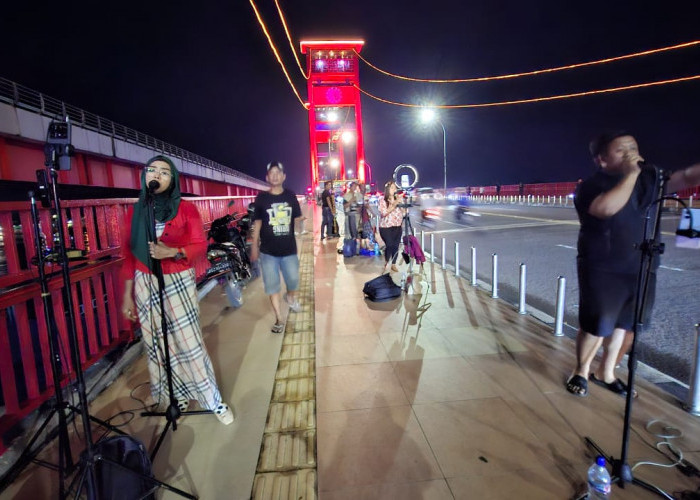 Omset Rp1 Juta Sehari Lenyap Imbas Kreativitas Tiktokers Promosikan Jembatan Ampera Dilarang, Soal Parkir 