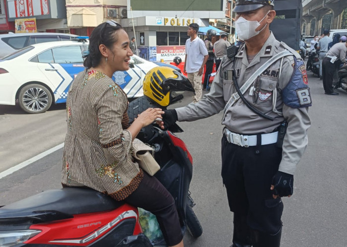 Razia Gabungan di Jalan Jenderal Sudirman Palembang, Puluhan Kendaraan Ditindak 