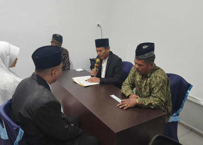 Suasana Haru dan Khidmat Akad Nikah Warga Binaan Lapas Kelas IIA Muara Beliti