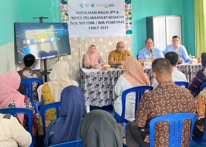 Dinkes Ogan Ilir dan Kejari Lakukan Monev DAK Non Fisik dan Sosialisasi Halo JPN di Puskesmas Tanjung Raja