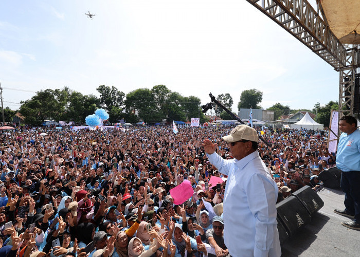 Di Hadapan Ribuan Masyarakat Majalengka, Prabowo: Saya akan lanjutkan program Jokowi