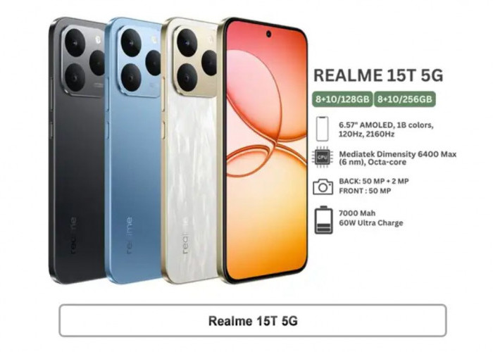 Realme 15T 5G Cocok Sebagi HP Multitasking Berat Hingga Streaming Dengan Lancar Yang Responsif