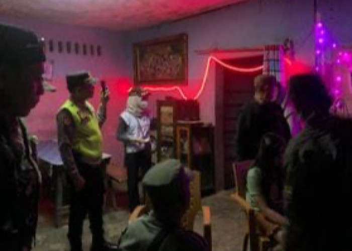 Camat Lubai Ulu Sinergi Unsur TNI-Polri  Tertibkan Hiburan Malam Jelang Bulan Ramadan