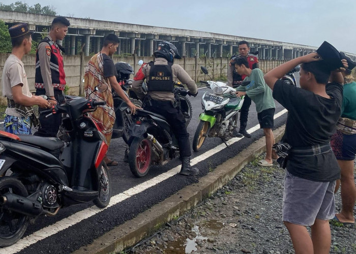 3 Unit Sepeda Motor Diamankan Saat Patroli Antisipasi Balap Liar di Tanjung Senai dan Palemraya Ogan Ilir