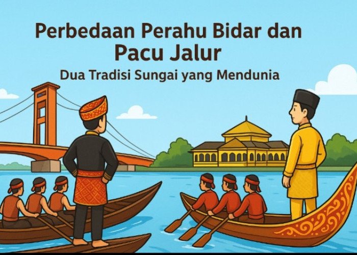 Tradisi Sungai yang Mendunia, Simak Ternyata Ini Bedanya Perahu Bidar dengan Pacu Jalur
