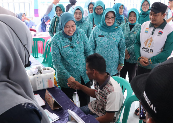 Ketua TP PKK Palembang Tinjau Pelayanan Kesehatan Bagi Masyarakat Terpencil di Pulau Kemaro