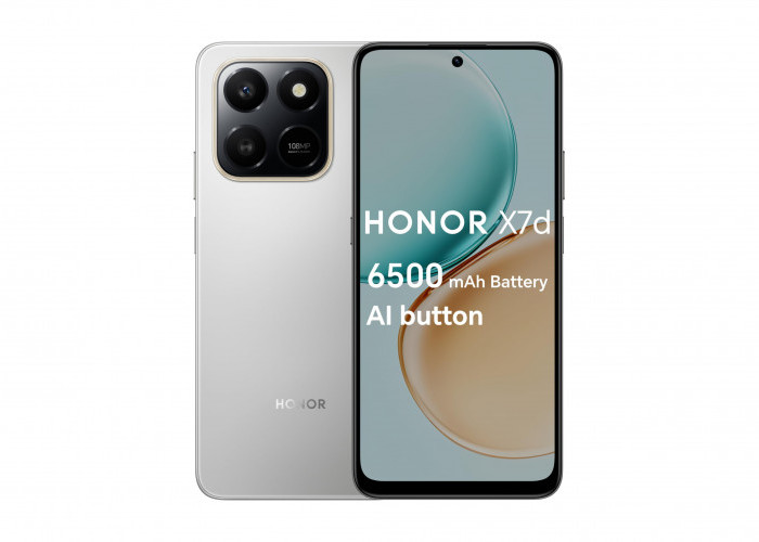 Honor X7d Ponsel Terbaru Usung Kapasitas Baterai Besar dengan Teknologi Fast Charging 