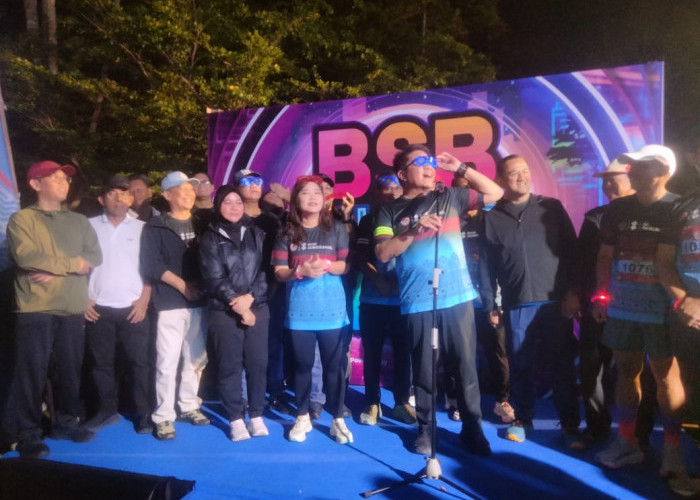 Semarak Gaya Hidup Sehat BSB Night Run 2025, Antusias 2.200 Peserta Lintasi Garis Finish 