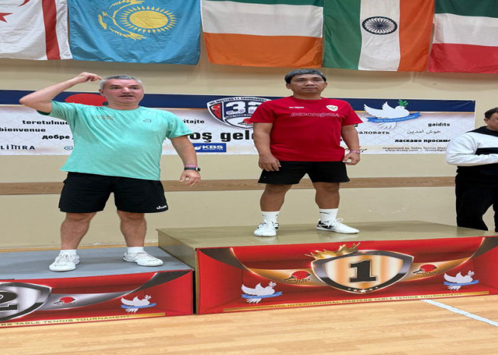 Ismu Harinto Juara Antalya International Masters Table Tennis Tournament 2026 di Turki