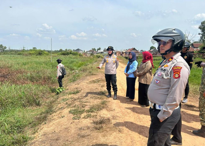 Kebakaran Lahan Terjadi Setiap Hari, Kapolres Ogan Ilir Cek Embung serta Persediaan Air di Pemulutan
