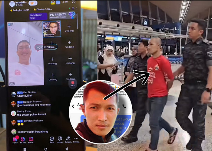 Agus Buron Pembunuhan Wanita di Kerinci Jambi Dibawa Polisi Dari Malaysia Langsung ke Padang   