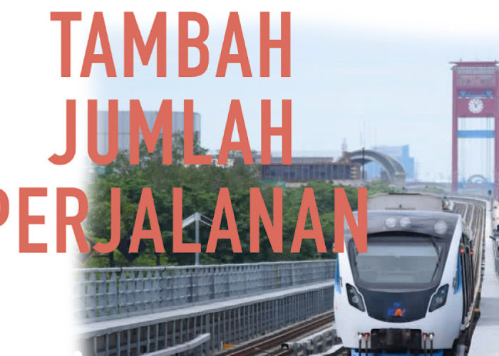 Tahun Baru LRT Palembang Operasi Sampai Dini Hari, Sambut Tahun Baru Tambah Jadwal dan Jumlah Perjalanan   