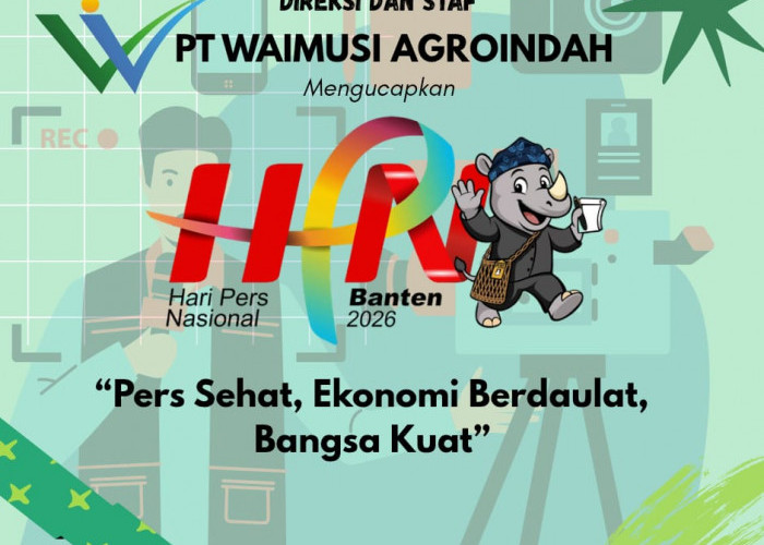 Direksi & Staf PT Waimusi Agroindah: Selamat HPN 2026. Pers Sehat Ekonomi Berdaulat, Bangsa Kuat