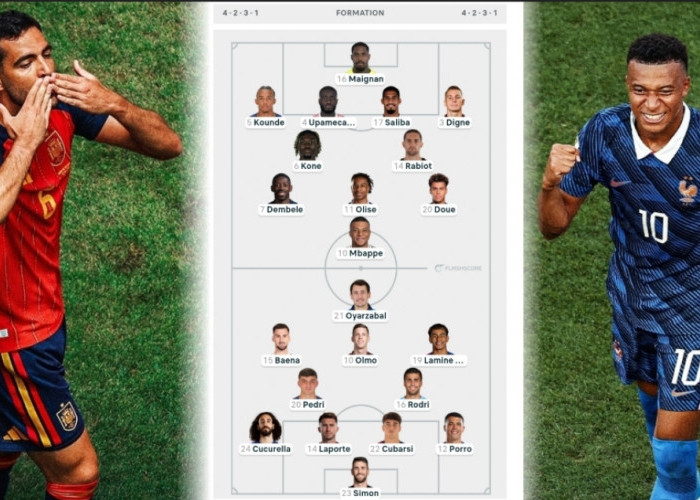 Detik-detik Jelang Laga Mbappe vs Lamine Yamal, Ini Prediksi Formasi Pemain Prancis vs Spanyol di Semifinal 