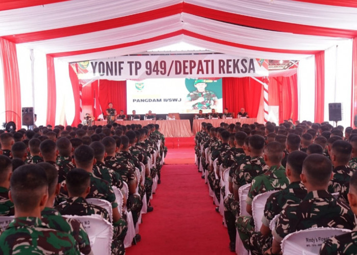 Perkuat Kebersamaan Kunker Pangdam II/Sriwijaya ke OKI, Cek Batalyon TP 949/Depati Reksa Lempuing