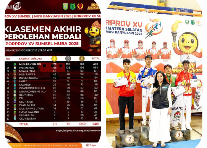 Sempat Dibikin Gundah Gulana oleh Emas Angkat Besi, Ogan Ilir Akhirnya Finish di Urutan 7 Porprov XV Sumsel
