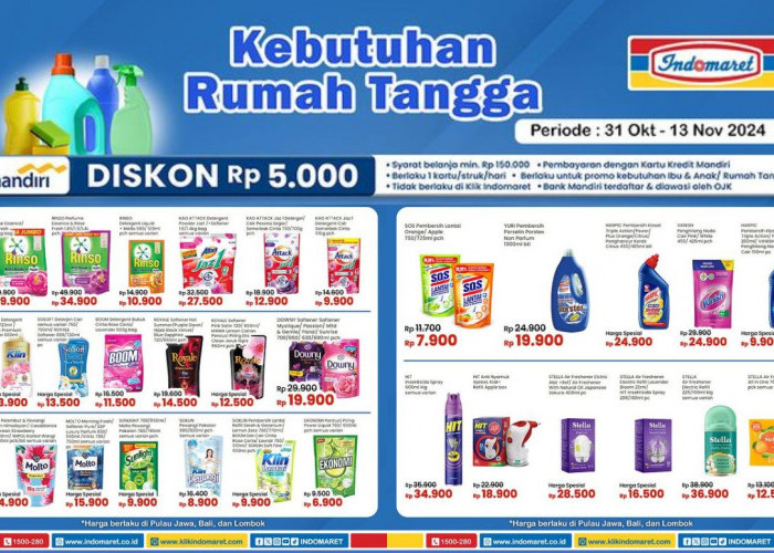 Katalog Promo Indomaret Hari ini, Hemat Banget! Ekonomi Pencuci Piring Cuma Rp6 Ribuan 