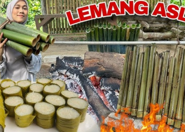 Aroma Bambu Bakar Menggoda! Tiga Varian Lemang Ini Jadi Primadona Berbuka Puasa