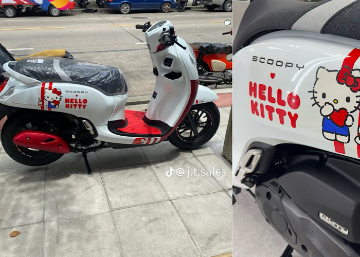 CATAT, Ini Perbedaan Honda Scoopy Rilisan Thailand Utamanya Pada Versi Terbatas Hello Kity 
