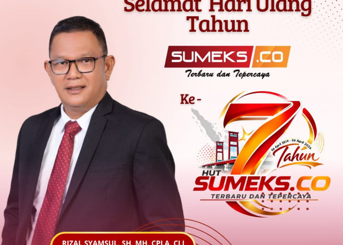 Kantor Hukum Rizal Syamsul Mengucapkan Selamat HUT ke-7 SUMEKSCO Tahun 2026