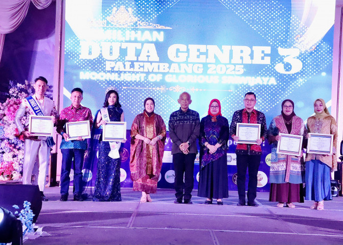 Dewi Sastrani 'Bunda GenRe' Hadiri Langsung Pemilihan Duta Genre Palembang 2025