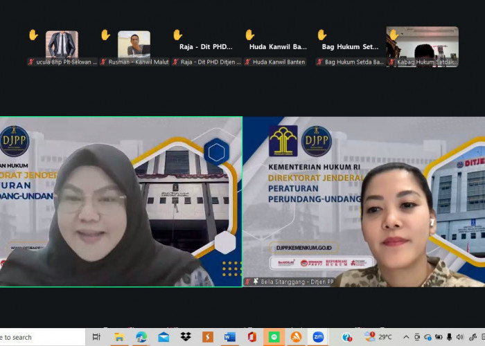Kemenkum Sumsel Ikuti Pendalaman Materi Peraturan Perundang-undangan Terkait Penyesuaian Peraturan Daerah