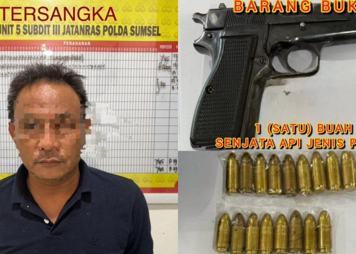 Usut Pedagang Senpi di Muba Paska Penangkapan Pria Berpistol Plus 2 Magasin Penuh Peluru di Sungai Lilin