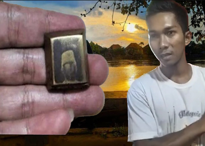 Batangan Kecil Diduga Emas Bergambar Soekarno di Dasar Sungai Komering Ditemukan Septa, Semula Warnanya Hitam 