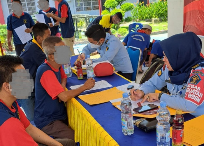  Warga Binaan Pemasyarakatan Lapas Kayuagung Ikuti Litmas di Bapas Palembang