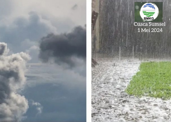 Waspada, BMKG Prediksi 6 Daerah di Sumsel Siang Ini Diguyur Hujan Disertai Petir, Silakan Cek 