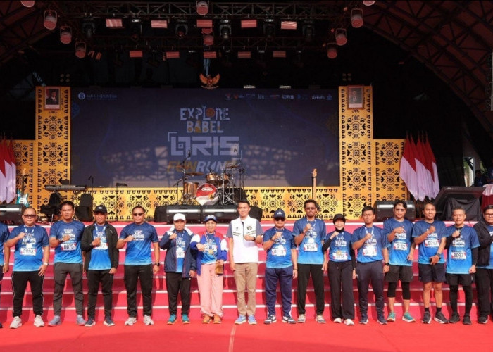 Kakanwil Kemenkum Babel Meriahkan QRIS Fun Run 5K 2026, Johan Manurung: Sinergi Harus Terus Diperkuat