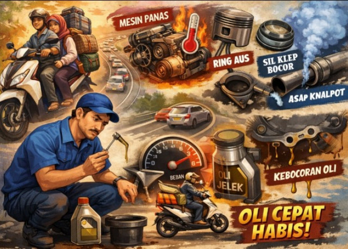 Usai Mudik Lebaran, Oli Motor Matic Cepat Habis? Ini Penyebab yang Sering Diabaikan Pengendara