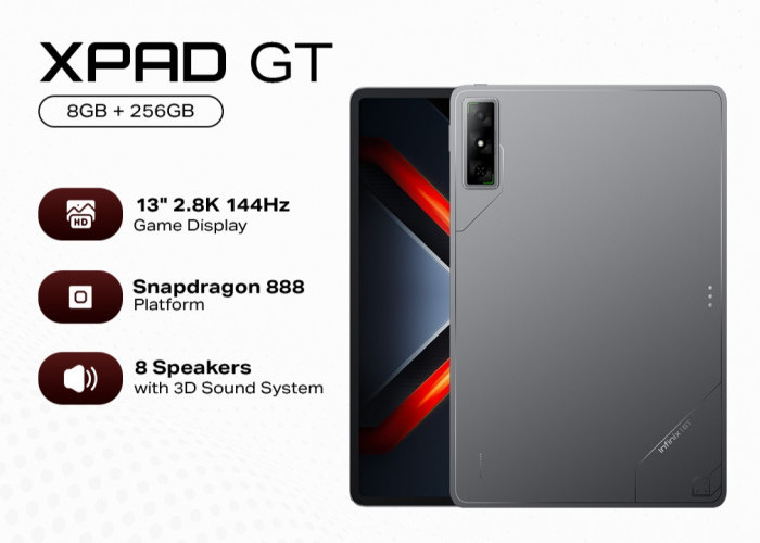 Infinix XPad GT Punya Layar 13 Inci dengan Performa Tinggi Berkat Chipset Snapdragon 888 5G
