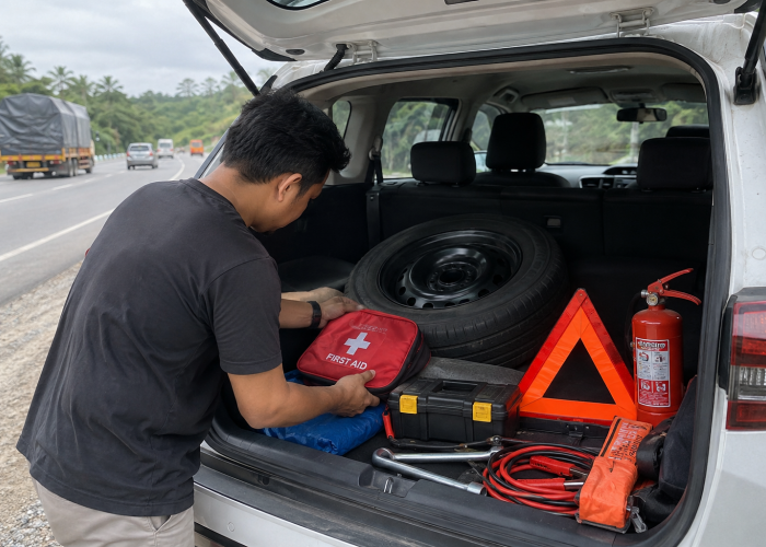 Ini 10 Perlengkapan Darurat yang Wajib Ada di Bagasi Mobil Saat Melintasi Jalur Trans Sumatera